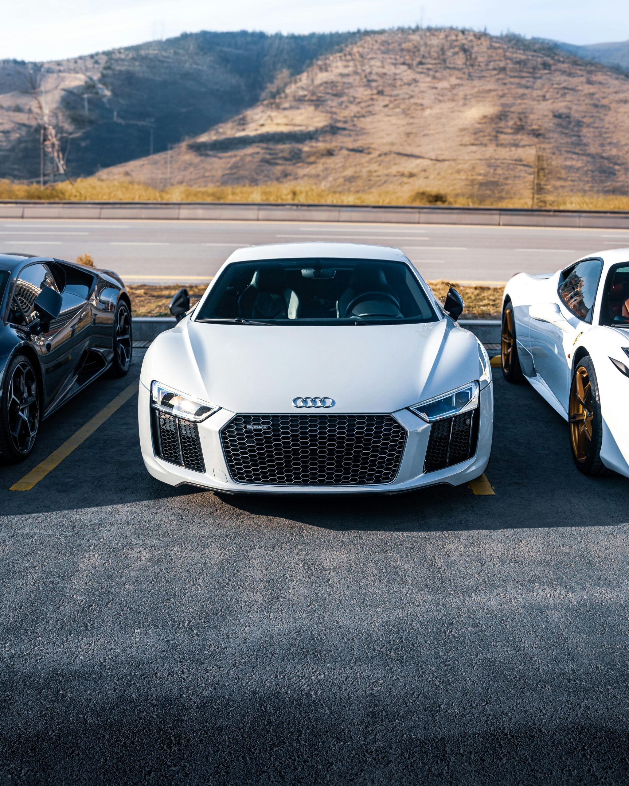 "4K Supercar Wallpaper – Front View HD Luxury Sports Car in Motion"